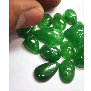 13ชิ้นของ tsavorite ธรรมชาติ3มิลลิเมตรถึง6มิลลิเมตรรูปไข่ทรงกลม Cabochon 66 CTS Lot iroc ขายคุณภาพสูงพลอยหลวม CAB เรา $90 - Product Image 3