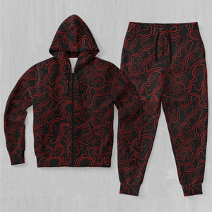 Survêtement de sport 100% coton, survêtement sublimé en polaire de luxe pour hommes, vêtements d'entraînement, survêtements de jogging, OEM - Product Image 3