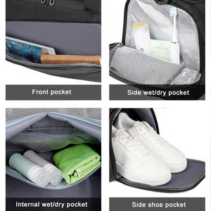 Venta caliente logotipo personalizado impermeable deportes al aire libre bolsa de lona multifuncional hombres y mujeres Fitness mochila de viaje - Product Image 5