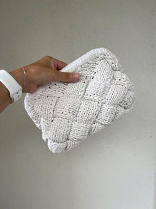 HOT BAG 2025- Metallic Woven Wedding Bag, Beach Crochet Clutch Bag, <b>Small</b> <b>Purse</b> for Women - Product Image 4