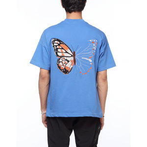 เสื้อยืดลำลองโอเวอร์ไซส์สำหรับผู้ชายแห้งเร็วระบายอากาศได้ดีดีไซน์คอกลมถักแบบปรับแต่งได้พิมพ์ลายธรรมดาสั้น220ก. - Product Image 4