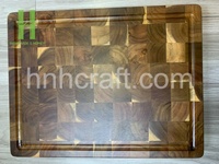Top Verkoop Mooie Acacia Hout Hakken Blokken Snijplanken Met Sap Groef En Voedsel Opslag Custom Logo Oem Aanvaardbaar