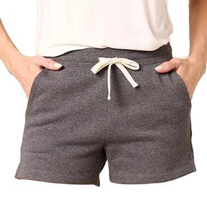 Short de fitness respirant pour femmes 100% coton Logo personnalisable autocollant couleur motif conception - Product Image 1