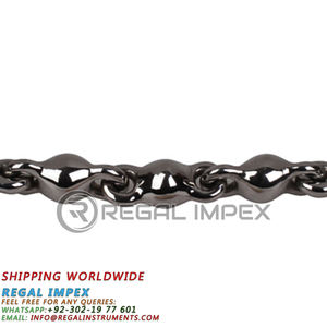 Baucher Horse Bit Multi-Link Cheeks Bent Shanks Instrument vétérinaire en acier inoxydable argenté pour grossistes Équestres - Product Image 4