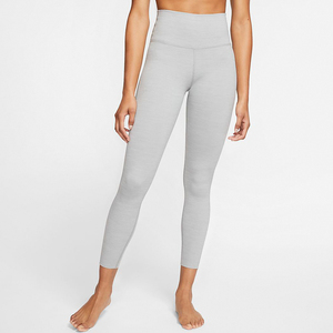 Leggings de Punto Grises de Cintura Alta para Mujer, Largos, Sin Costuras, Elásticos, Transpirables, Suaves, Cómodos, Ropa Deportiva Informal, Ropa de Yoga - Product Image 6