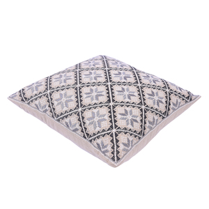 Housse de coussin imprimée en zig-zag Petra, 100% coton, style vintage, écologique, pour la maison et l'hôtel, utilisable recto-verso - Product Image 2