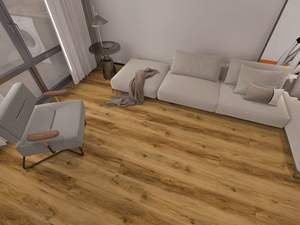 Suelo SPC de vinilo de lujo de tendencia caliente 2025, resistente al agua, resistente a los arañazos, antideslizante, 4mm, 5mm, 6mm, diseño moderno de roble, Material de PVC - Product Image 6