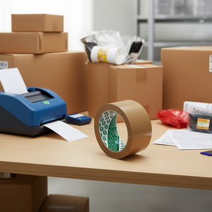 IKS Brown PP F29 Packaging Tape 66m Length 50mm Width 1 Roll-Office Adhesive <b>Unit</b> 6 - Product Image 3