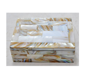 Boîte de rangement pour bijoux en nacre et incrustations, boîte décorative pour bijoux, boîte en nacre indienne - Product Image 5