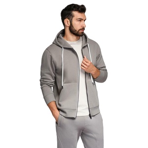 Conjunto Deportivo para Hombre, Sudadera con Cremallera, Pantalones Deportivos, Algodón y Poliéster, 490 GSM, Grueso, para Invierno, Gimnasio, Marca Privada OEM, Fábrica - Product Image 4