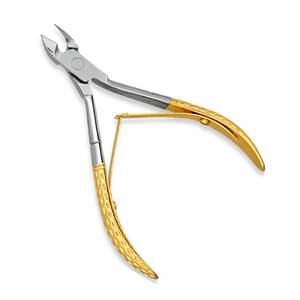 Coupe-cuticules professionnel en acier inoxydable avec manche doré – Outil de manucure et pédicure de qualité supérieure pour salon - Product Image 1