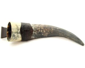 Worldwide Export Customizable Natural Viking Drinking Horn Best Quality Metal Stand for Party Quality Glass <b>Mugs</b> BY HF CRAFTS - Product Image 2