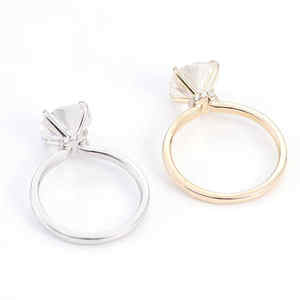 Anello con Diamante Solitario da Laboratorio 1ct IGI D/VVS1, Oro 10k 14k 18k, Anello di Fidanzamento e Matrimonio per Donna, Gioielleria Fine - Product Image 2