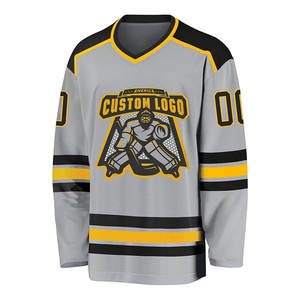 Nouveauté tendance, maillot de hockey personnalisé à manches longues, imprimé, durable, respirant, en polyester/coton, cadeau personnalisé pour homme - Product Image 2