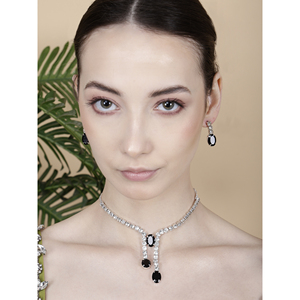 Parure de bijoux de mariée et de joaillerie fine plaquée or Shine Bright, zircon étincelant avec motif cloche pour fêtes et cadeaux - Product Image 3