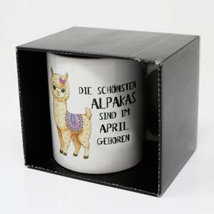 Taza de Alpaca April, Tazas de Cerámica Elegantes con Tapa, Aptas para Microondas, Producto de Alta Calidad para Regalos, Diseñadas con las Alpacas Más Lindas - Product Image 5