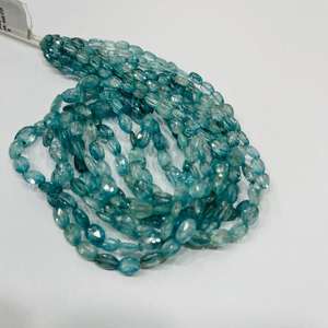 ลูกปัดรูปไข่เซอร์คอนสีฟ้าธรรมชาติคุณภาพอัญมณีเพทายสีฟ้าลูกปัดรูปไข่ทำด้วยมือจำนวนมากสินค้าจำนวนมาก - Product Image 2