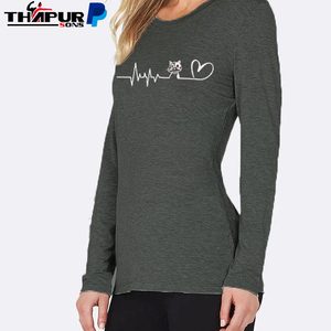 เสื้อเชิ้ตผู้หญิงคอกลมแขนยาวแบบสวมหัวแขนยาวผ้าตาข่ายผ้าโปร่งพิมพ์ลายตาข่าย2025ใหม่ฤดูใบไม้ผลิแขนยาวสำหรับผู้หญิงยุโรปและอเมริกา - Product Image 2
