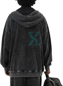 เสื้อฮู้ดผ้าฟลีซแบบรูดซิปสำหรับผู้หญิงเสื้อฮู้ดผ้าฟลีซโอเวอร์ไซส์ซักได้สำหรับฤดูหนาว - Product Image 3