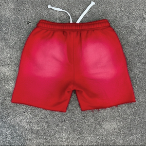 Pantalones cortos de lana para hombre con diseño de estrellas rojas y blancas, pantalones cortos deportivos casuales suaves, diseño personalizado, venta al por mayor, precio económico - Product Image 4