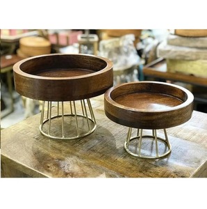 Cuenco para juntas de madera de Acacia con incrustaciones de lámina de oro, cuenco para masa nueva o para mezclar, cocina de lujo, Hotel, hogar, restaurante, suministros - Product Image 5