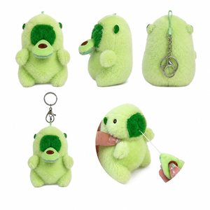 Jouets en peluche avocat mignons, poupées animaux en peluche, capybara vibrant avec corde à tirer, jouets pour enfants, pendentifs porte-clés - Product Image 1