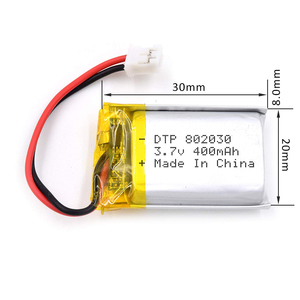 Batteria omologata BIS ai polimeri di litio 3.7v 400mah 802030 602030 602040 batteria per apparecchi portatili - Product Image 5