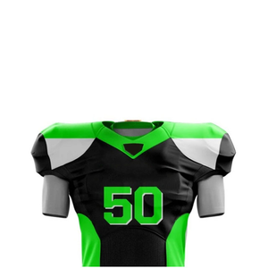 Uniforme de football américain Tissu polyester haut de gamme Impression de détails nets 290 GSM Uniforme de football américain - Product Image 4