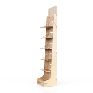 Altezza regolabile e su misura scaffali in legno vetrina 12mm di spessore per negozio di alimentari e bevande e negozi di vino - Product Image 5
