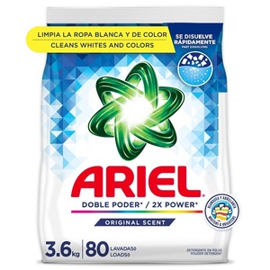 Ariel <b>Laundry</b> <b>Detergent</b> Powder, Ultra Oxi, Original Scent, 52 oz, 66 Loads - Product Image 3