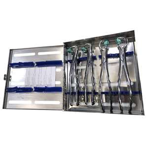 ชุดคีมถอนฟันสแตนเลส ด้ามจับซิลิโคน ใช้งานด้วยมือ ได้รับการรับรองมาตรฐาน CE อุปกรณ์ถอนฟันระดับมืออาชีพ - Product Image 5