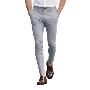 Pantalón Chino para Hombre, el Mejor Producto, la Mejor Calidad, Estilo Casual, Cierre de Botones, Cintura Elástica, Fácil de Usar, Bolsillos Regulares - Product Image 1