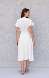 Vestido largo de manga corta - Product Image 2