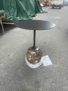 Hiện đại đơn giản phong cách Đá Cẩm Thạch Bàn cà phê với vàng sơn tĩnh điện sắt Chân hợp thời trang mở rộng bên bàn ăn bàn đá cẩm thạch hàng đầu - Product Image 6