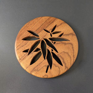 Traditional <b>Wooden</b> <b>Trivet</b> That Adds Authentic Rustic Charm While Protecting Tables From Burns - Product Image 1