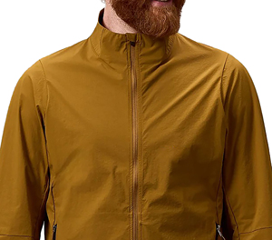 Veste de cyclisme pour homme SPRINT SPORTS, coupe-vent, écologique, séchage rapide, manches longues, couleur moutarde, 100% polyester - Product Image 2