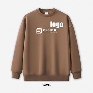 Jersey de manga larga raglán de algodón Retro personalizado sudadera Unisex peso pesado cuello redondo invierno temporada esencial bordado - Product Image 6