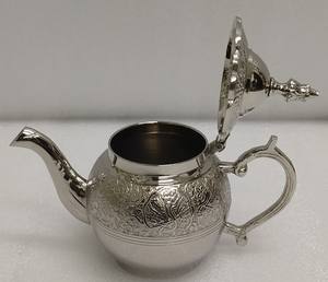 Awesome Brass Tea <b>Pot</b> for Home Hotel Kitchenware Serving Tea <b>Pot</b> Decorative Silver Plated Customized Size Brass Tea & Coffee <b>Pot</b> - Product Image 4