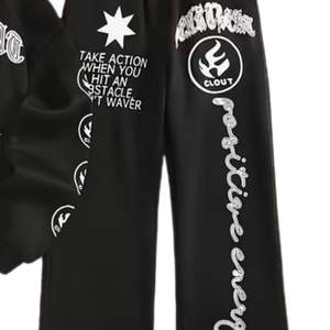 Survêtements graphiques OEM pour hommes Ensemble de survêtements 2 pièces Ensemble de sweat à capuche à manches longues et pantalon de survêtement Ensemble de survêtements personnalisés avec motif sérigraphié - Product Image 4