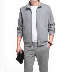 Combinaison d'équipe de football club à broderie dernier design en gros Survêtements de football et de pantalons personnalisés en coton pour hommes de taille européenne - Product Image 1