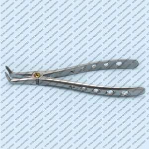 Pince d'extraction dentaire manuelle de qualité #45 en acier inoxydable revêtu de diamant Poignée ergonomique Racines inférieures Extraction dentaire chirurgicale - Product Image 5