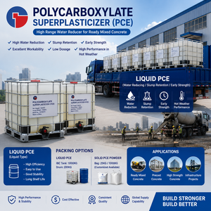 Superplastifiant en poudre PCE (Polycarboxylate), réducteur d'eau haute performance pour <span class=keywords><strong>ciment</strong></span>, mortier sec et adjuvant pour béton - Product Image 1