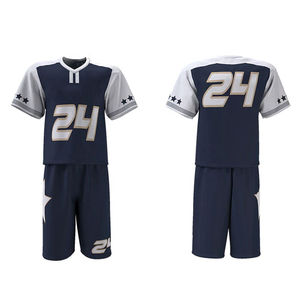 Uniforme de lacrosse personnalisé pour les équipes de jeunes et adultes, vêtements de sport, maillot et short de lacrosse, techniques de sublimation et de broderie - Product Image 1