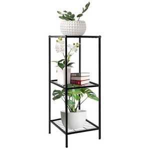 Pot de fleurs moderne et unique avec support, pour intérieur et extérieur, pour table, toit, balcon, revêtement en poudre - Product Image 6