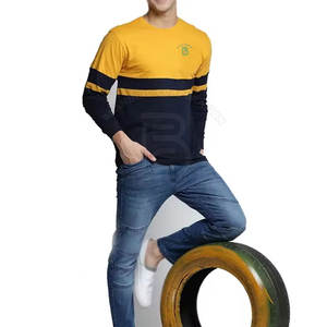 ออกแบบโลโก้ตามสั่ง บริการ OEM เสื้อผ้าฤดูร้อน แขนยาว คอกลม สำหรับผู้ชาย ขายออนไลน์ - Product Image 5