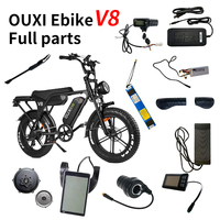 Ouxi V8 5.0 Contrôleur rechargeable Pièces détachées pour vélo électrique Remplacement de roue Bisicleta Electrica Moteur 750w 48v Clé Double batterie 1000w
