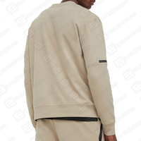 Sweat-shirt unisexe en molleton 100 % coton épais, teint uni, avec broderie et strass, écologique, pour l'hiver