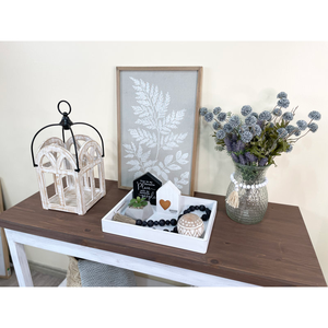 Plateau en bois tendance avec une finition élégante pour servir des boissons et des collations Accessoire de cuisine Plateau décoratif à la maison - Product Image 6