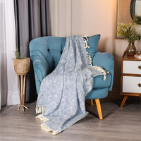 Jeté en coton égyptien pour la vente en gros, 100% coton uni, écologique, avec taille et couleur personnalisées