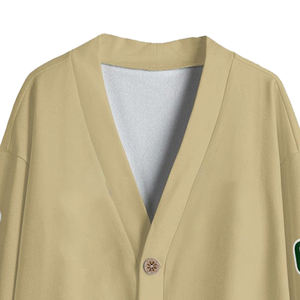 Cardigan en molleton tricoté boutonné à col en V Logo brodé personnalisé pour vêtements d'université/d'équipe TITLISTS - Product Image 4